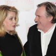 Catherine Deneuve et Gérard Depardieu à la première de Potiche