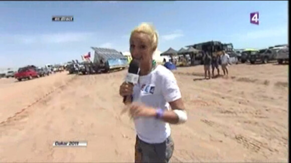 Elodie Gossuin a eu un accident en direct, en plein Dakar !