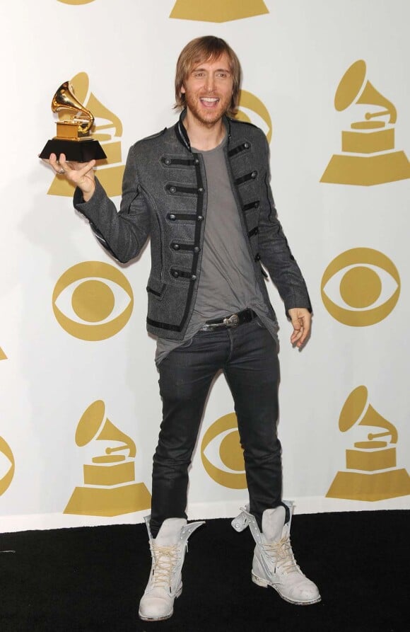 David Guetta aux Grammy Awards, Los Angeles, le 31 janvier 2010