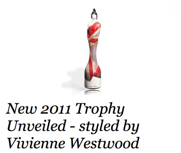 Le nouveau trophée des Brit Awards imaginée par Vivienne Westwood !