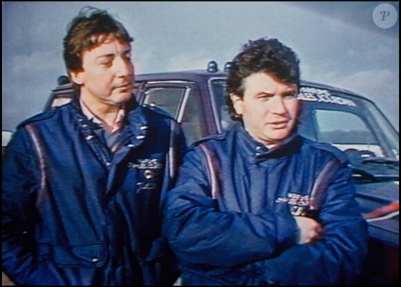 Thierry Sabine et Daniel Balavoine, le jour de l'accident, le 14 janvier 1986