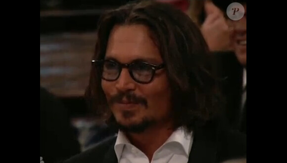 Johnny Depp assiste aux Golden Globes le 16 janvier 2011