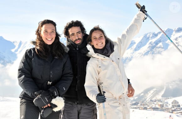 Charlotte des Georges, Nicolas Medad et Julie De Bona lors du festival de l'Alpe d'Huez le 19 janvier 2011