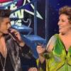 Marianne James et Baptiste Giabiconi font leur show durant la 12e cérémonie des NRJ Music Awards à Cannes le 22 juin 2011
