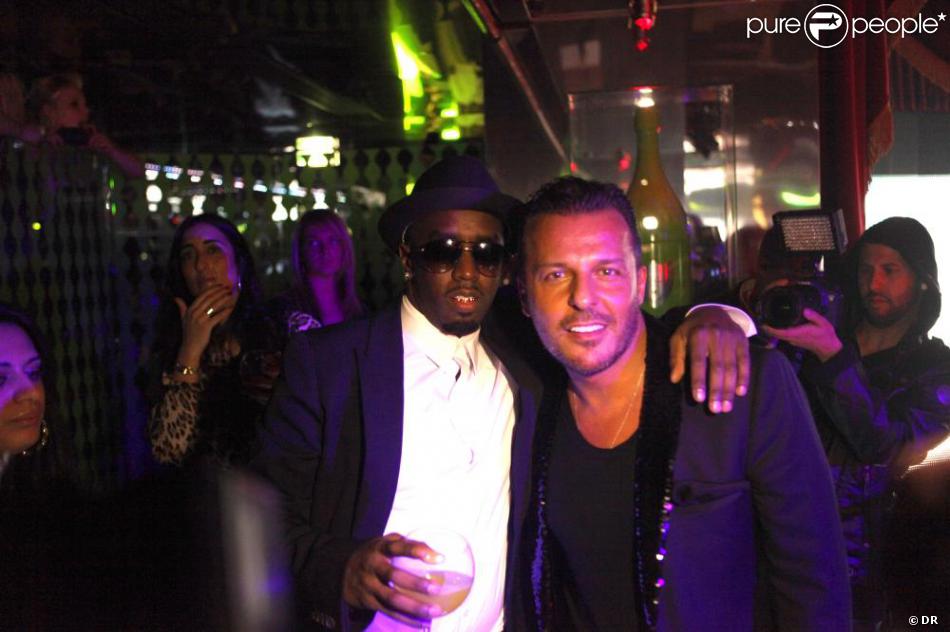 P. Diddy et JeanRoch au VIP Room, pour la soirée promotionnelle de P. Diddy, le 22 janvier 2011
