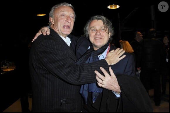 Olivier Lejeune et Maître Gilbert Collard à la générale du spectacle Thriller Live au Zénith de Paris le 26 janvier 2011