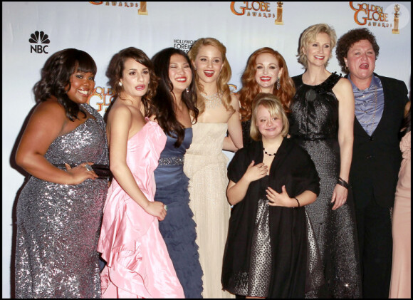 L'équipe de Glee, saluée aux derniers Golden Globes