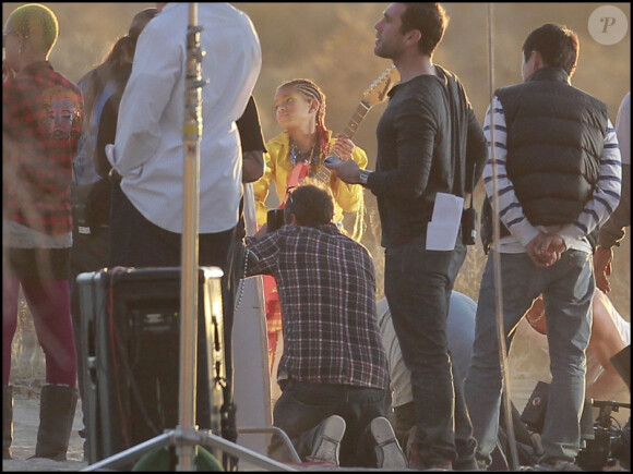 Willow Smith sur le tournage de son nouveau clip 21st Century Girl, à Los Angeles le 23 janvier 2011