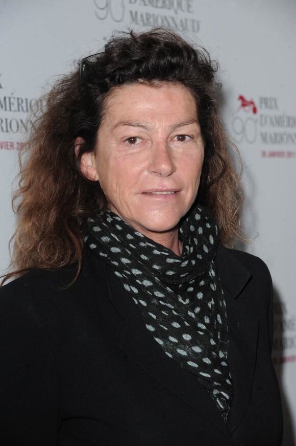 Florence Arthaud lors du 90e Prix d'Amérique Marionnaud à Vincennes le 30 janvier 2011