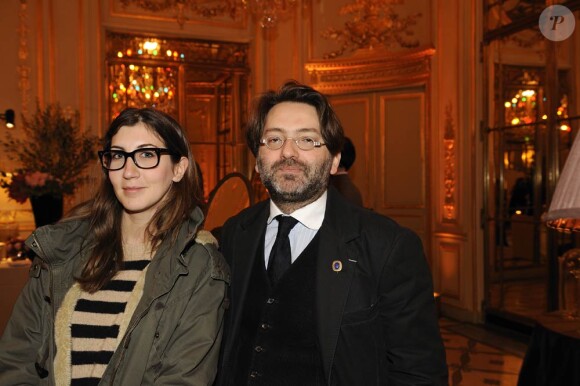 Tania Bruna-Rosso et Edwart Vignot lors de la Galette des Reines, au Meurice, à Paris, le 22 janvier 2011.
