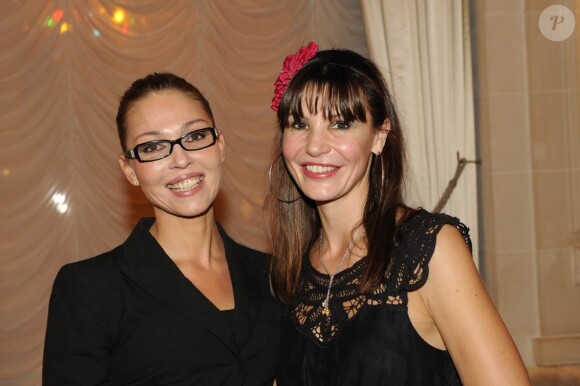 Indra et Anne Vogt-Bordure lors de la Galette des Reines, au Meurice, à Paris, le 22 janvier 2011.