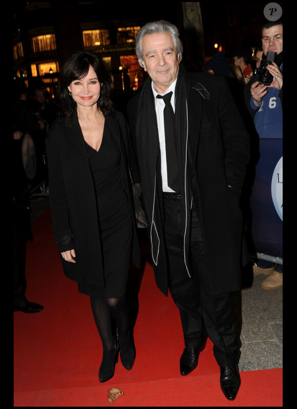 Pierre Arditi et Evelyne Bouix à la cérémonie des Globes de Cristal 2011, le 7 février 2011.