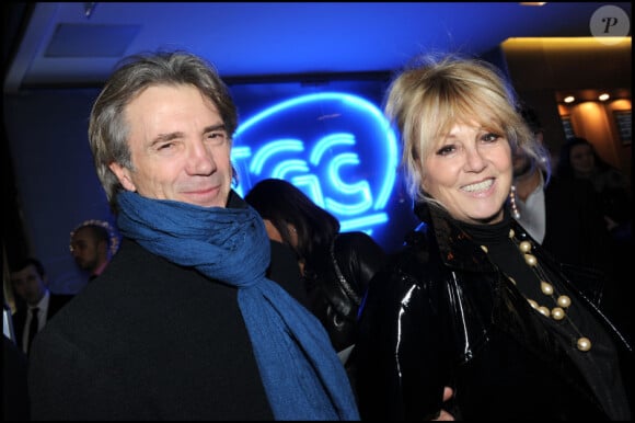 Mylène Demongeot et Thierry Miremont à la cérémonie des Globes de Cristal 2011, le 7 février 2011.
