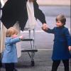 Le Prince William d'Angleterre et son frère Harry le 17 mars 1986 avec leur maman Lady Di