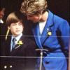 Le Prince William d'Angleterre et sa mère Lady Diana en mars 1991