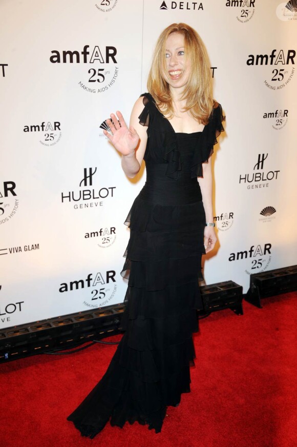 Chelsea Clinton au gala de l'amfAR, le 9 février 2011.