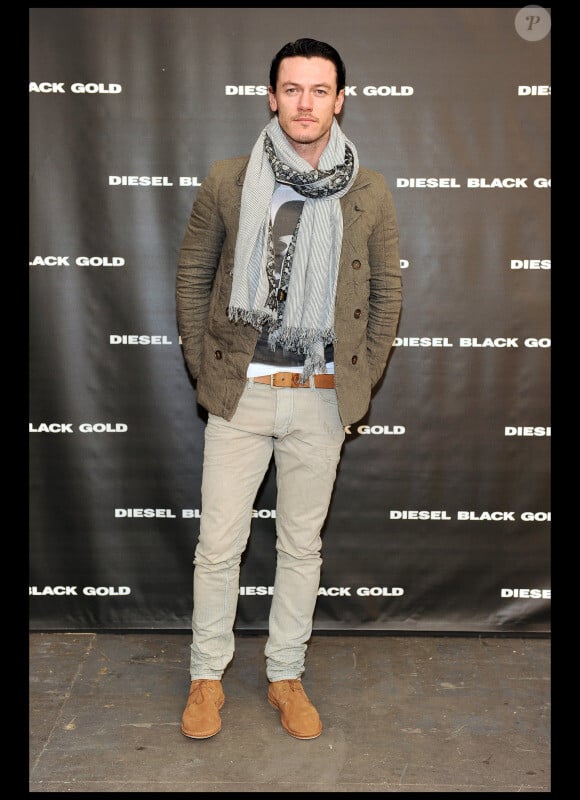 Luke Evans au défilé Diesel lors de la Fashion Week de New York, le 15 février 2011.