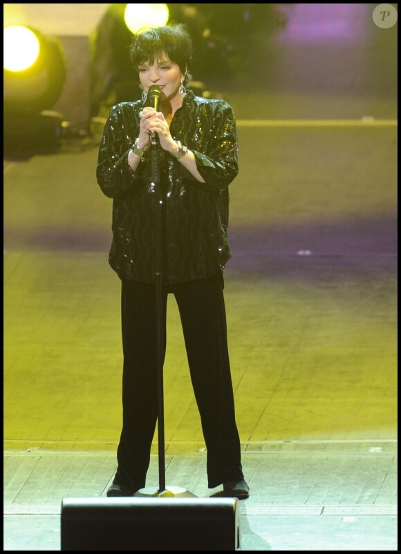 Liza Minnelli lors du concert de Gigi D'Alessio pour la St Valentin, le 14 février 2011 à New York