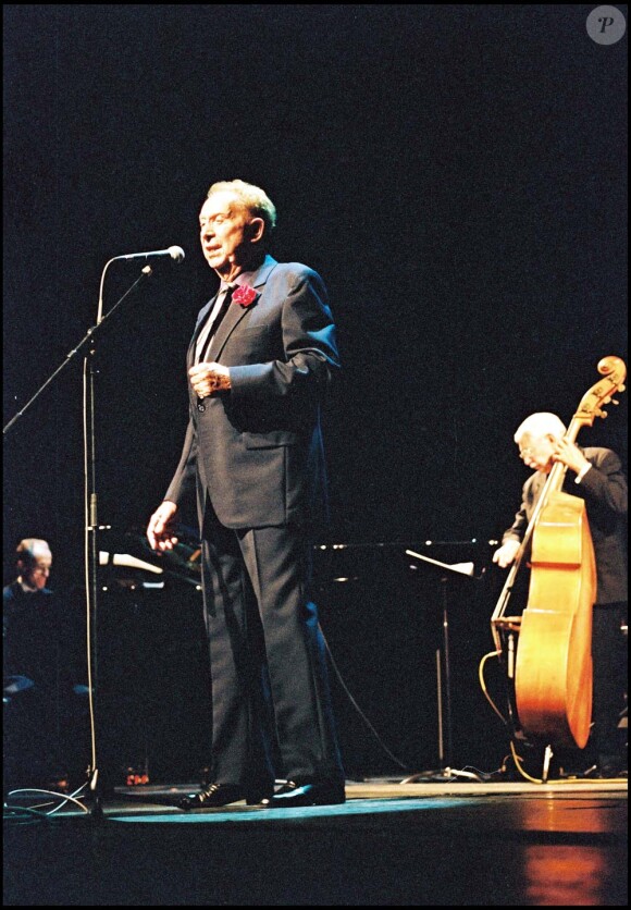 Charles Trenet fête ses 80 ans à l'Olympia, Paris, le 20 mai 1993