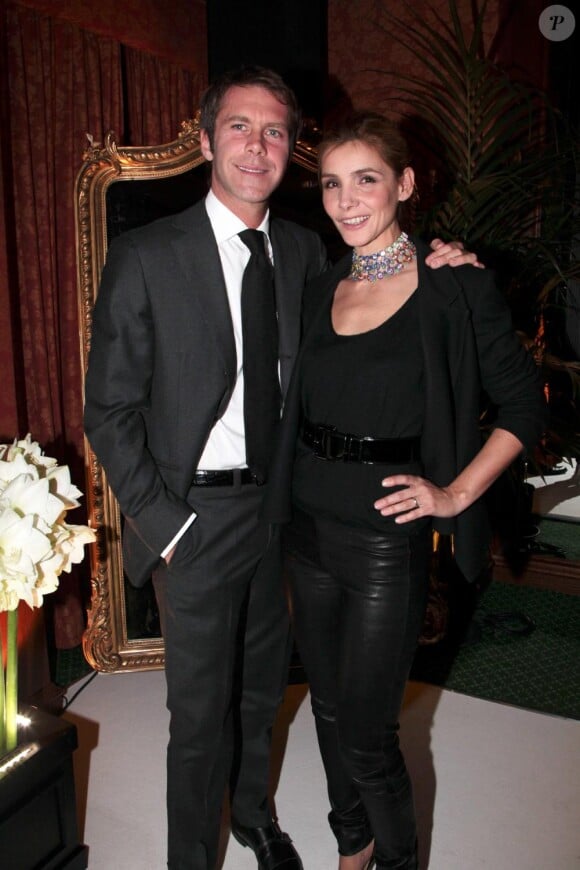Clotilde Courau et le prince Emmanuel de Savoie, le jeudi 17 février 2011, en Suisse.