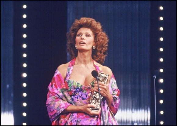 Sophia Loren, présidente de la cérémonie des César en 1991