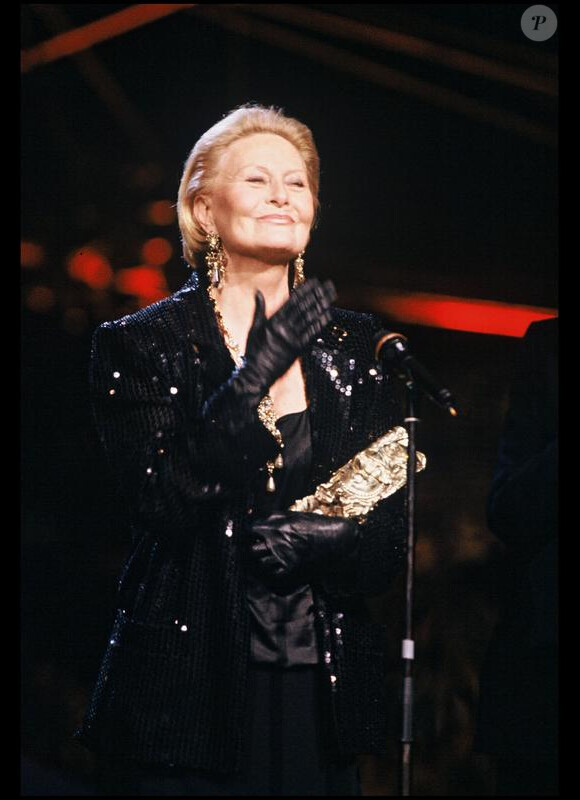 Michèle Morgan, présidente de la cérémonie des César en 1992