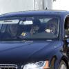 Lindsay Lohan en voiture à Santa Monica avec sa mère Dina, sa soeur Ali et son frère Michael Jr., le 22 février 2011