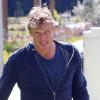 Dolph Lundgren en plein entraînement de karaté à Beverly Hills, le 23 février 2011