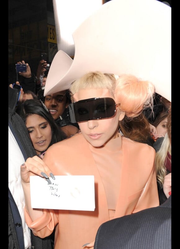 Lady Gaga à New York, le 17 février 2011.