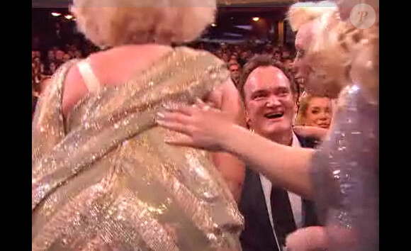 Quentin Tarantino reçoit un drôle d'accueil de la part de la troupe du film Tournée.