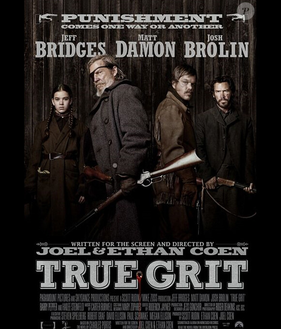 True Grit, nominé pour être le meilleur film de l'année aux Oscars, à Holywood, le 27 février 2011.