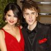 Justin Bieber et Selena Gomez à la soirée Vanity Fair des Oscars, à Los Angeles le 27 février 2011