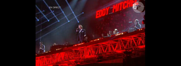Eddy Mitchell interprète Laisse le bon temps, lors de la seconde moitié des Victoires de la Musique 2011, mardi 1er mars sur France 2.