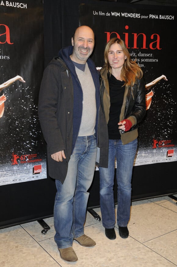 Cédric Klapisch et sa compagne Lola Doillon lors de l'avant-première du film Pina au théâtre de la Ville à Paris le 2 mars 2011