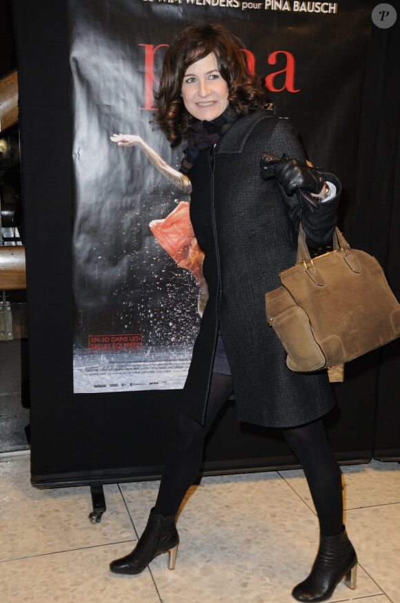 Valérie Lemercier lors de l'avant-première du film Pina au théâtre de la Ville à Paris le 2 mars 2011