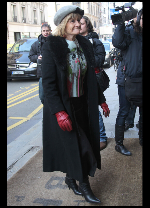 La mère d'Orlando Bloom, Sonia Bloom à Paris, le 3 mars 2011.