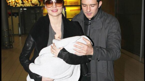 Orlando Bloom, sa sublime femme Miranda Kerr et leur adorable fils à Paris !