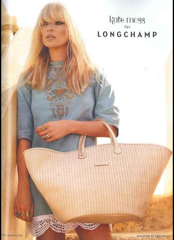 Kate Moss pour Longchamp. Campagne printemps/été 2011