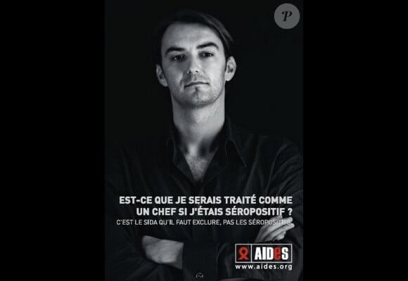 Cyril Lignac dans la campagne française Si j'étais séropositif... (campagne 2007)