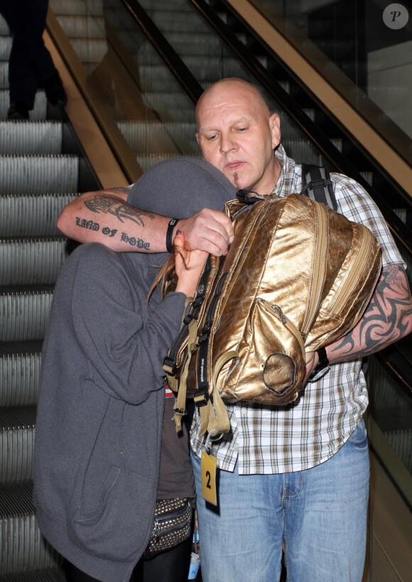 Kesha à l'aéroport de Sydney, le 10 mars 2011