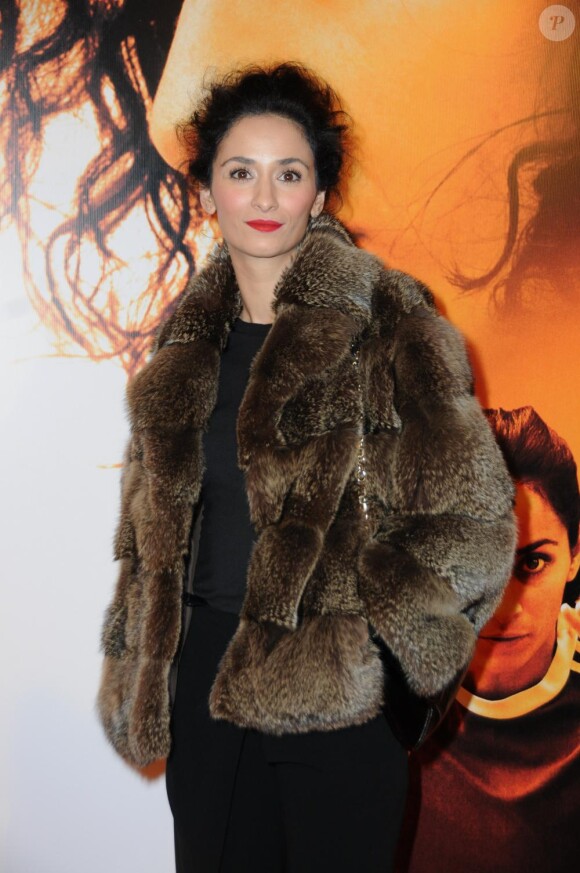 Rachida Brakni lors de l'avant-première de La Ligne droite le 3 mars 2011