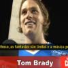 Tom Brady lors du carnaval de Rio, mars 2011