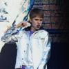 Justin Bieber se produit sur la scène de l'ECHO Arena de Liverpool, vendredi 11 mars 2011.