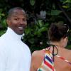 Jamie Foxx s'éclate avec quelques amis dans un luxueux hôtel avec sa girlfriend Leila Arcieri à Miami, le 18 mars 2011