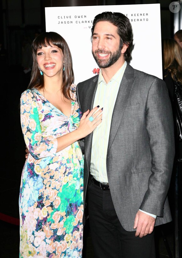 David Schwimmer et Zoe Buckman lors de l'avant-première de Trust, au DGA Theatre, à Los Angeles, le 21 mars 2011.