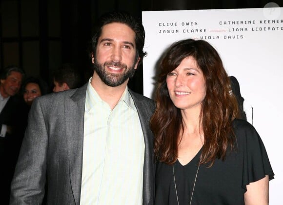 David Schwimmer et Catherine Keener lors de l'avant-première de Trust, au DGA Theatre, à Los Angeles, le 21 mars 2011.