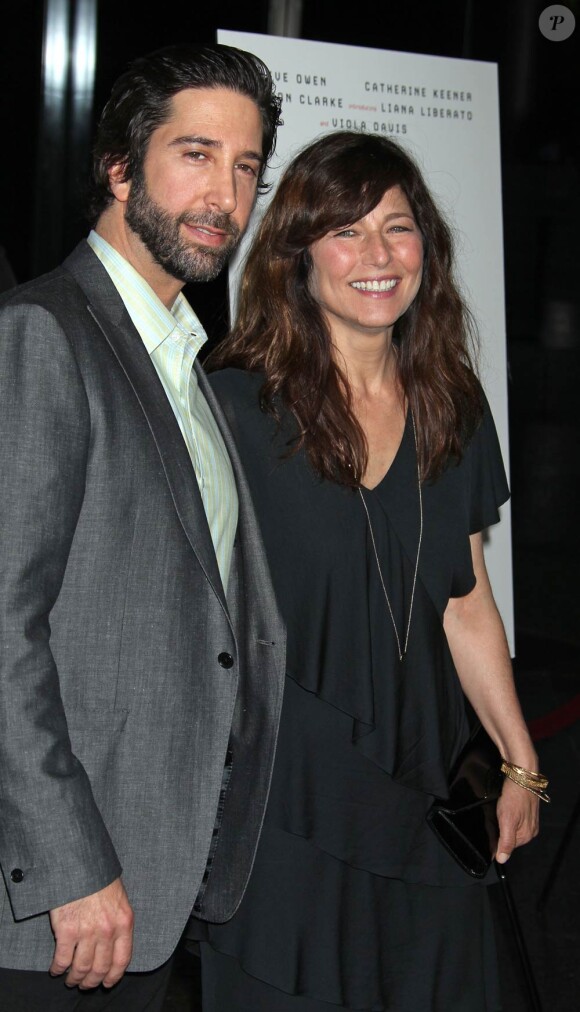 David Schwimmer et Catherine Keener lors de l'avant-première de Trust, au DGA Theatre, à Los Angeles, le 21 mars 2011.
