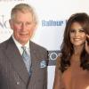 Cheryl Cole et le prince Charles le 23 mars à Londres lors de leur arrivée au gala Celebrate Success