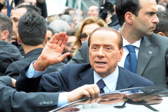 Silvio Berlusconi, à Milan, le 28 mars 2011