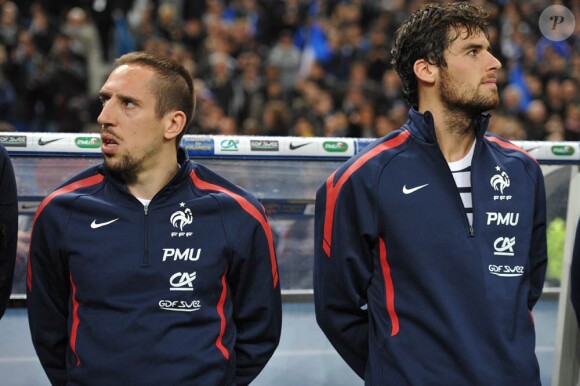 Le 29 mars 2011, à l'occasion de la réception de la Croatie en amical au Stade de France, l'équipe de France étrennait son maillot "extérieur", la fameuse marinière. Ribéry/Gourcuff : alors, copains ?